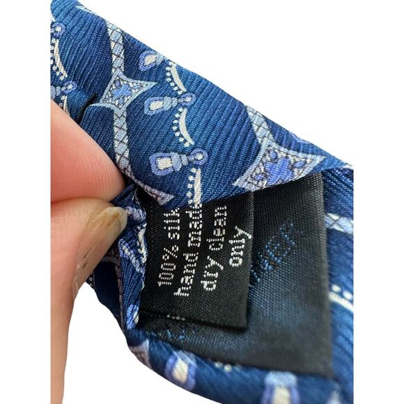 Bijoux Terner 100% Silk Tie Geometric Pattern - Picture 4 of 6